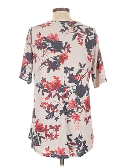Pre-owned Torrid Short Sleeve Blouse In White