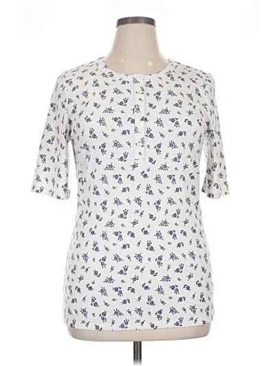 Pre-owned Torrid Short Sleeve Blouse In White
