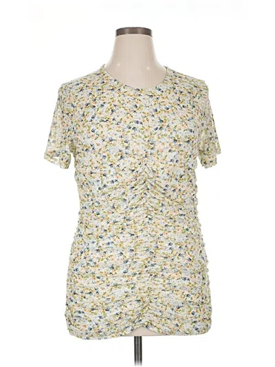 Pre-owned Torrid Short Sleeve Blouse In Yellow