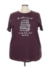 Torrid Short Sleeve T-shirt In Burgundy