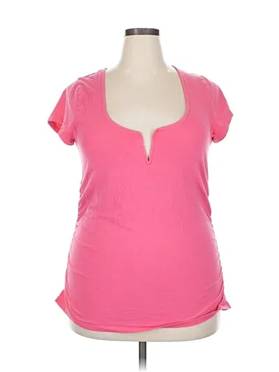 Pre-owned Torrid Short Sleeve T-shirt In Pink