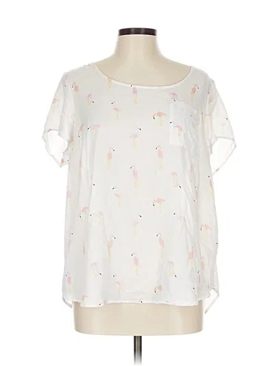 Pre-owned Torrid Short Sleeve T-shirt In White