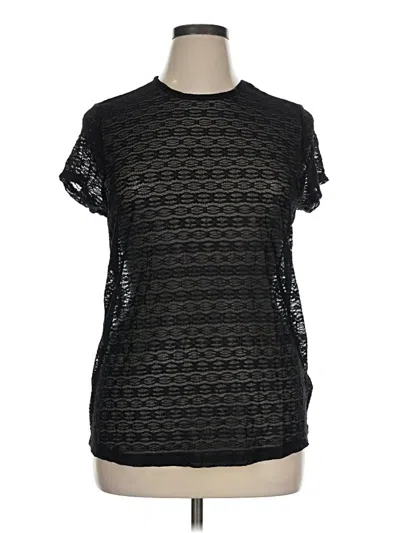 Torrid Short Sleeve Top Black Crew Neck Tops