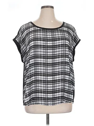 Pre-owned Torrid Short Sleeve Top Black Square Neckline Tops