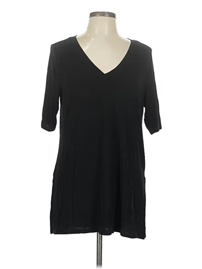 Pre-owned Torrid Short Sleeve Top Black V Neck Tops