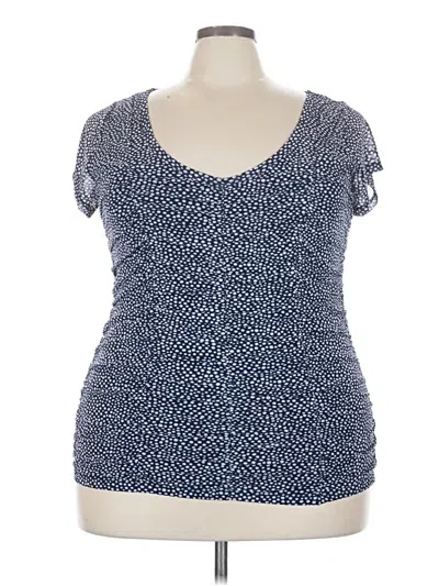 Torrid Short Sleeve Top Blue Sweetheart Neckline Tops