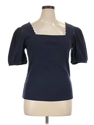 Pre-owned Torrid Short Sleeve Top Blue Sweetheart Neckline Tops