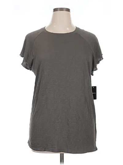 Torrid Short Sleeve Top Gray Crew Neck Tops