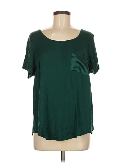 Pre-owned Torrid Short Sleeve Top Green Scoop Neck Tops