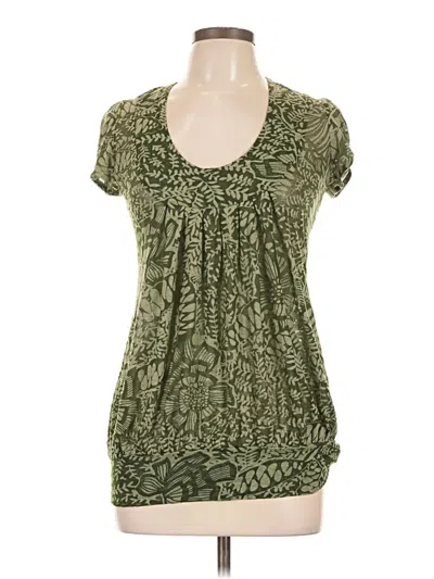 Pre-owned Torrid Short Sleeve Top Green Scoop Neck Tops