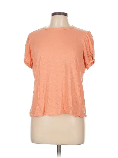 Pre-owned Torrid Short Sleeve Top Orange Scoop Neck Tops