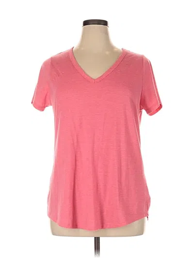 Pre-owned Torrid Short Sleeve Top Pink V Neck Tops