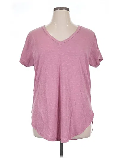 Pre-owned Torrid Short Sleeve Top Pink V-neck Tops