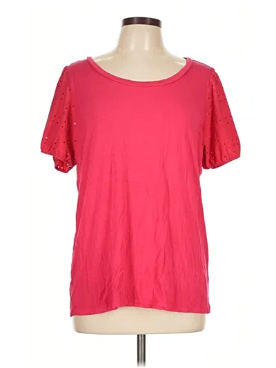 Pre-owned Torrid Short Sleeve Top Red Scoop Neck Tops