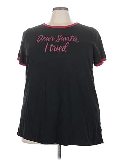 Pre-owned Torrid Short Sleeve T-shirt In Black
