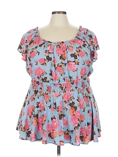 Pre-owned Torrid Short Sleeve T-shirt In Blue