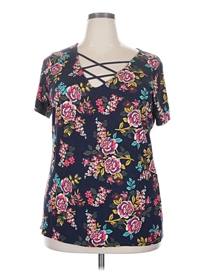 Pre-owned Torrid Short Sleeve T-shirt In Blue