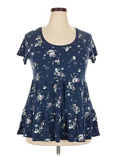 Pre-owned Torrid Short Sleeve T-shirt In Blue
