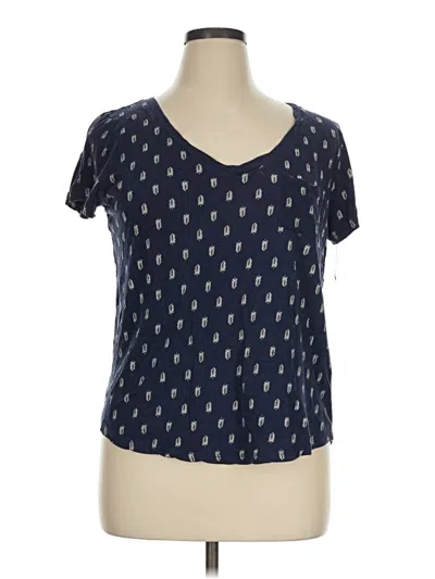 Pre-owned Torrid Short Sleeve T-shirt In Blue