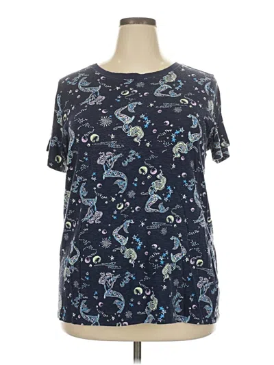 Pre-owned Torrid Short Sleeve T-shirt In Blue
