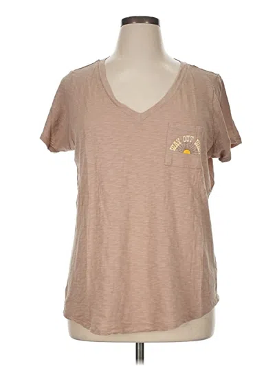 Pre-owned Torrid Short Sleeve T-shirt In Brown