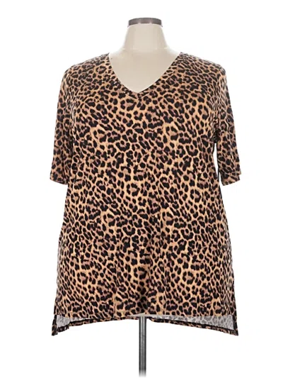 Pre-owned Torrid Short Sleeve T-shirt In Brown