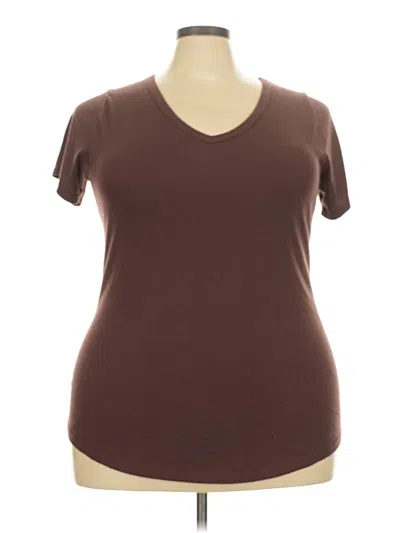 Pre-owned Torrid Short Sleeve T-shirt In Brown