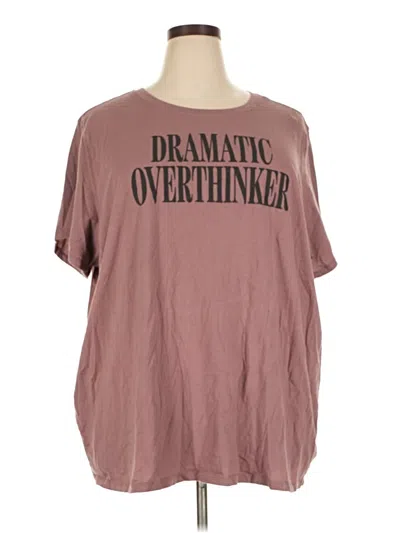 Pre-owned Torrid Short Sleeve T-shirt In Brown