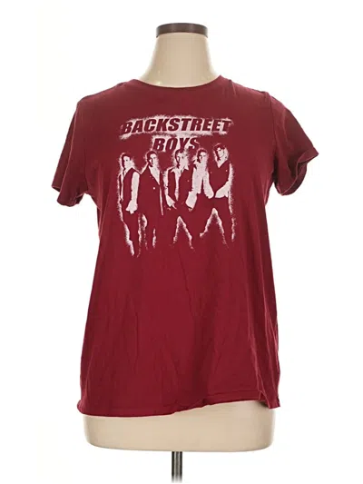Pre-owned Torrid Short Sleeve T-shirt In Burgundy