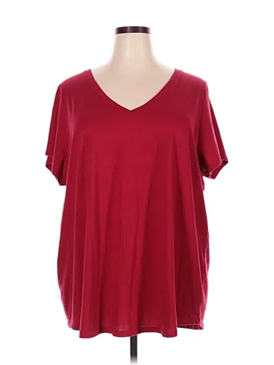 Pre-owned Torrid Short Sleeve T-shirt In Burgundy