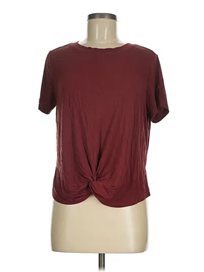Pre-owned Torrid Short Sleeve T-shirt In Burgundy