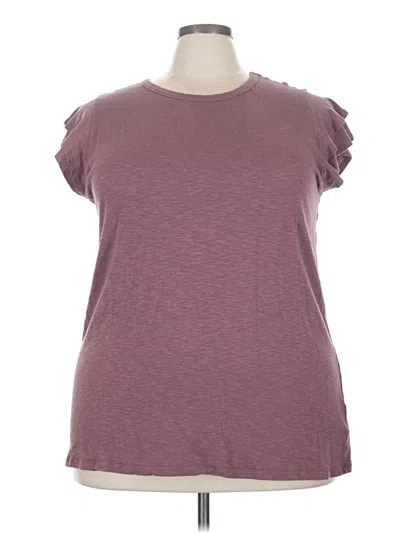 Pre-owned Torrid Short Sleeve T-shirt In Burgundy
