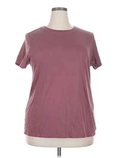 Pre-owned Torrid Short Sleeve T-shirt In Burgundy
