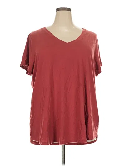 Pre-owned Torrid Short Sleeve T-shirt In Burgundy