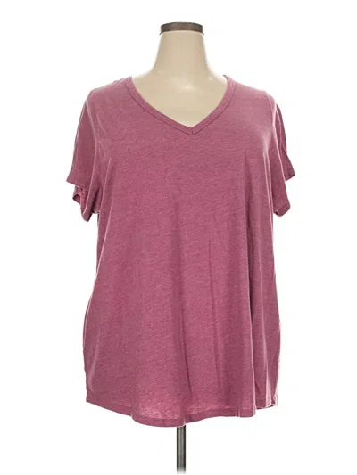 Pre-owned Torrid Short Sleeve T-shirt In Burgundy
