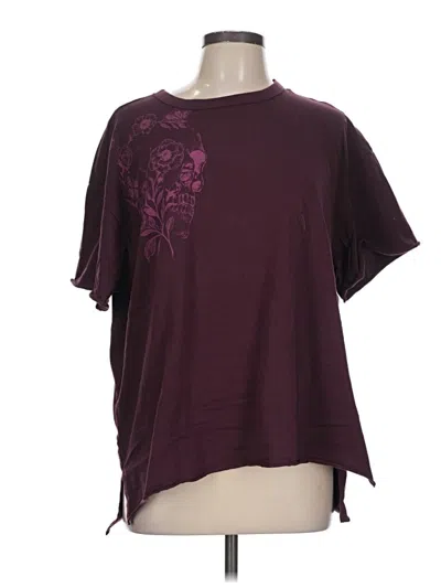 Pre-owned Torrid Short Sleeve T-shirt In Burgundy