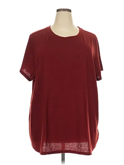 Pre-owned Torrid Short Sleeve T-shirt In Burgundy