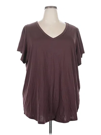 Pre-owned Torrid Short Sleeve T-shirt In Burgundy