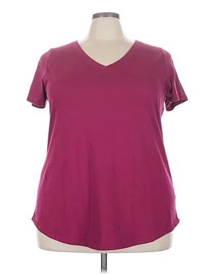 Pre-owned Torrid Short Sleeve T-shirt In Burgundy