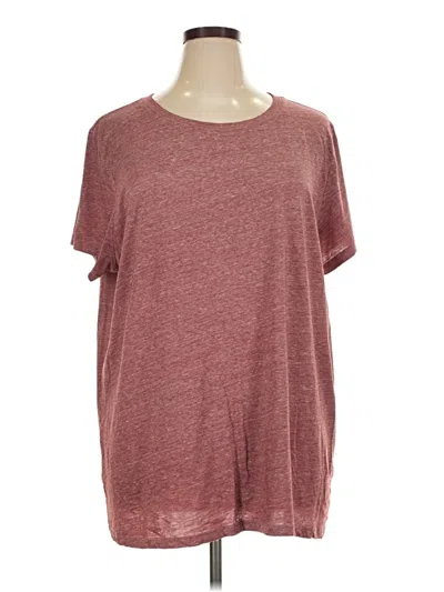 Pre-owned Torrid Short Sleeve T-shirt In Burgundy
