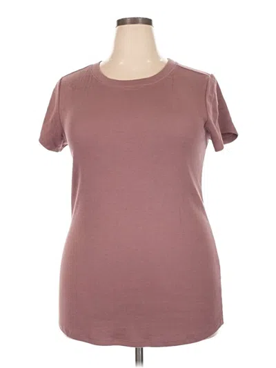 Pre-owned Torrid Short Sleeve T-shirt In Burgundy
