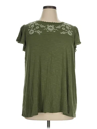 Pre-owned Torrid Short Sleeve T-shirt In Green