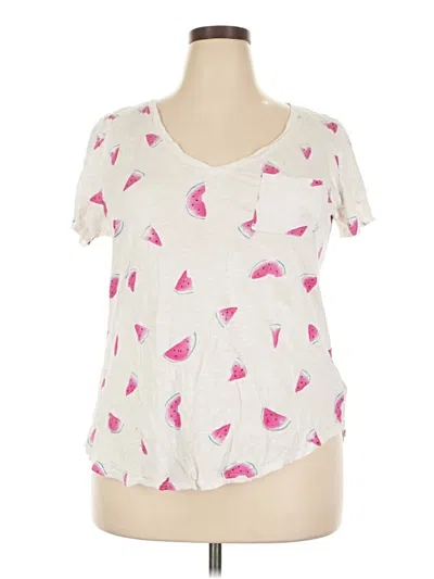 Pre-owned Torrid Short Sleeve T-shirt In Ivory