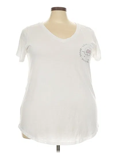 Pre-owned Torrid Short Sleeve T-shirt In Ivory