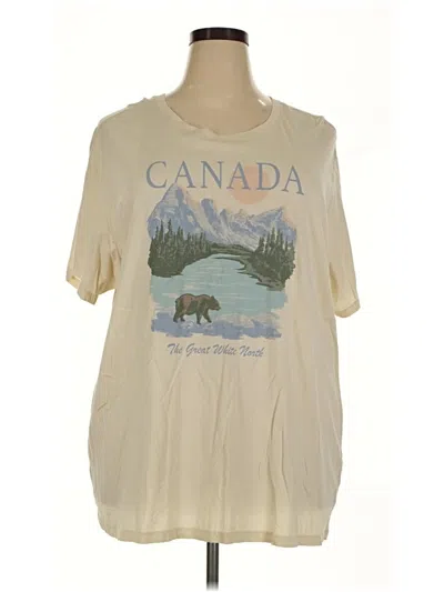 Pre-owned Torrid Short Sleeve T-shirt In Ivory