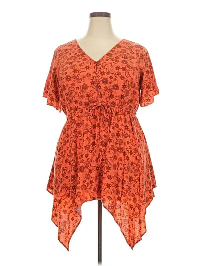 Pre-owned Torrid Short Sleeve T-shirt In Orange
