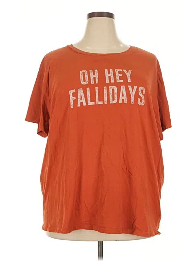 Pre-owned Torrid Short Sleeve T-shirt In Orange