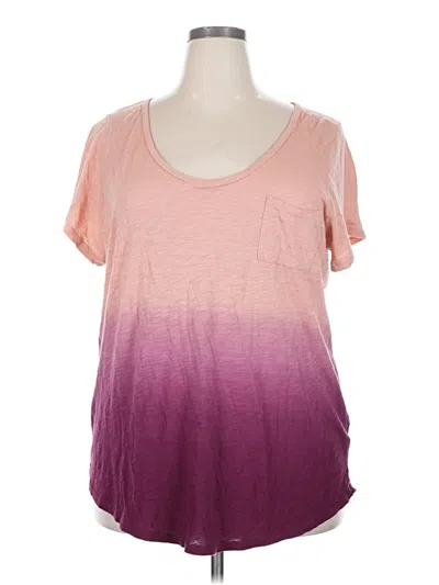 Pre-owned Torrid Short Sleeve T-shirt In Pink