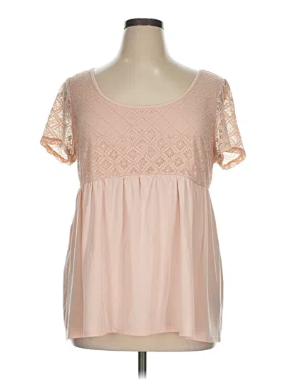 Pre-owned Torrid Short Sleeve T-shirt In Pink
