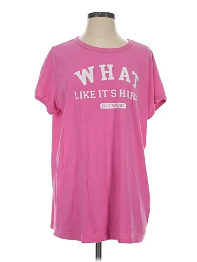 Pre-owned Torrid Short Sleeve T-shirt In Pink